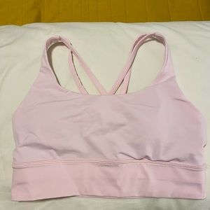 Lululemon energy longline sports bra strawberry milkshake